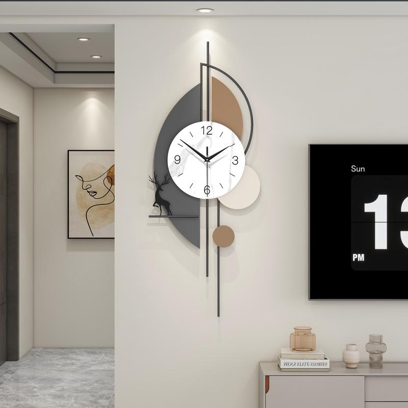 Living Room Wall Clock Modern Simple Clock Fashion Creative Entrance Hall Silence Wall Watch Luxury Home Decoration Ornaments