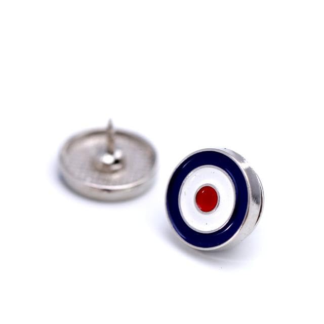 [NODO F] Insignia de Pin Mod Marca de Objetivo, 1,2 cm, Fiesta, Diversión, Fuerza Aérea, Real Fuerza Aérea Británica, The Who, Metal, Elegante, Único, Redondo, RAF, The Who,