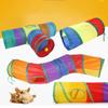 Cat 3 Way Tunnel Interativo Arco-Íris Tubo Dobrável para Gatos com Bola de Brincar para Gatos e Gatinhos