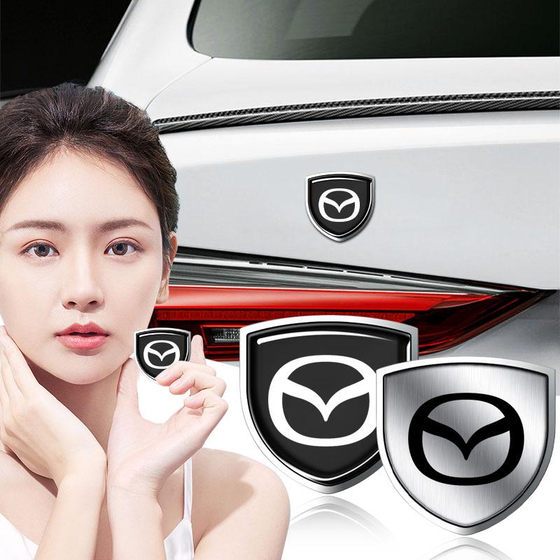 1Pcs 3D Metal Auto Door Shield Emblem Car Body Badge Sticker Styling For Mazda 3 6 CX5 2 CX3 CX9 MX5 RX8 Axela Demio MS CX5 2 Axela Demio Atenza MS GJ