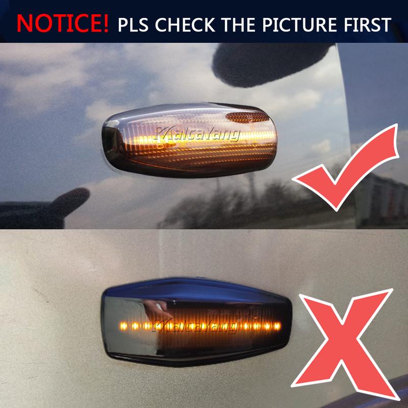 For Kia Pro Ceed Estate Rio 3 Hatchback Saloon Hyundai I30 Azera 2x Dynamic Side Marker LED Turn Signal Indicator Repeater Light