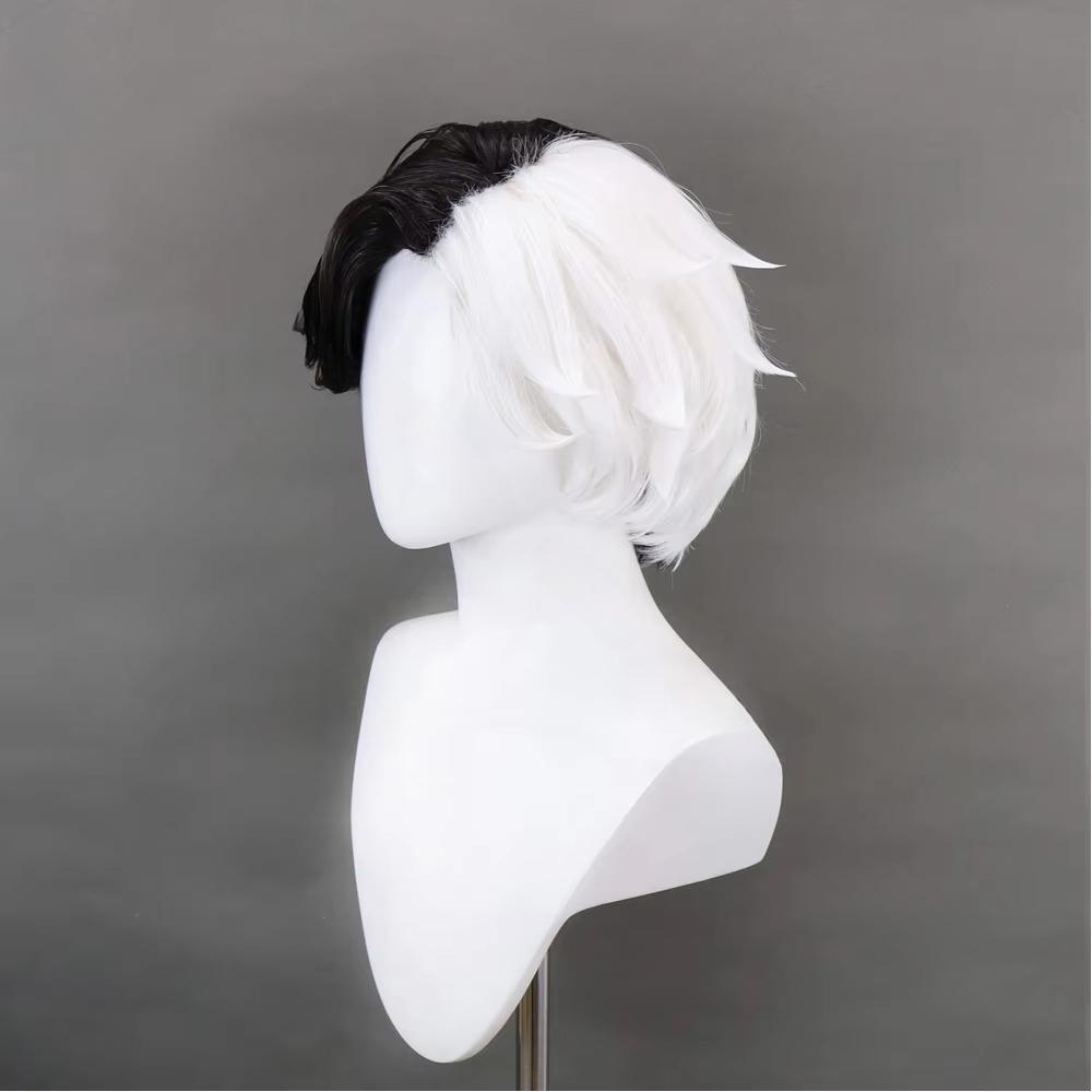 Anime Seol Hee Cosplay Wig Luna Snow Black White Heat Resistant Synthetic Hair Role Play Wig