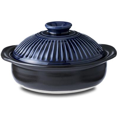 [Originálny produkt] Ginpo Touki Banko Ware Ginpo Chrizantéma Hlinený hrniec č.. 6 Pre 1 Osobu Lazuritová Glazúra Modrá Vyrobené v Japonsku 46061