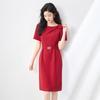 Quiet Luxury Bow Adorned Summer Dress - Elegant Waist-Hugging Style