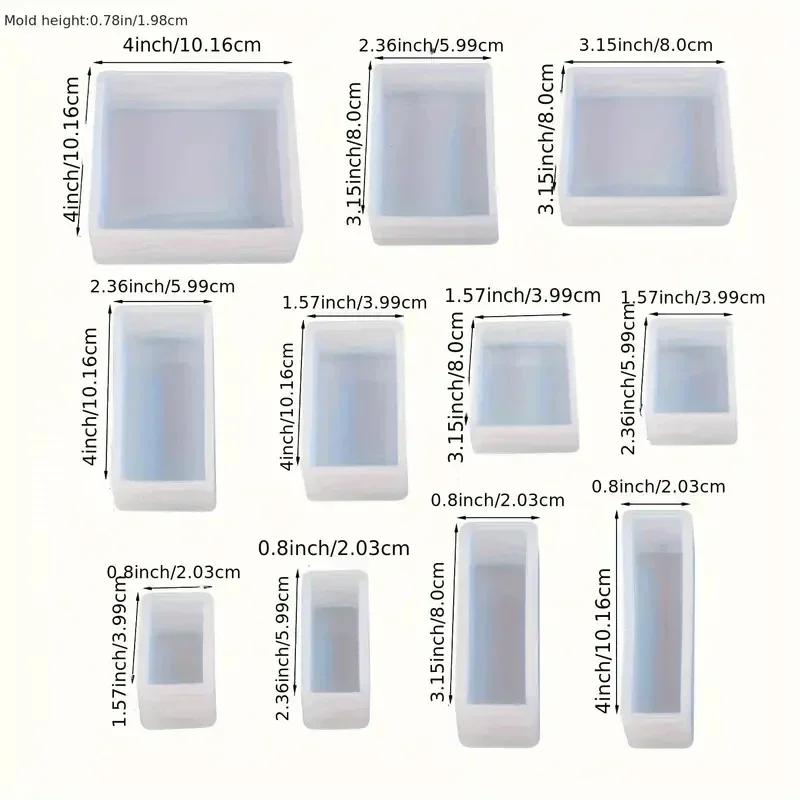 Top Quality Silicone World Cube Epoxy Resin Mold Crystal Epoxy Silicone Mold DIY Jewelry Pendant Storage Tray Candle Mold