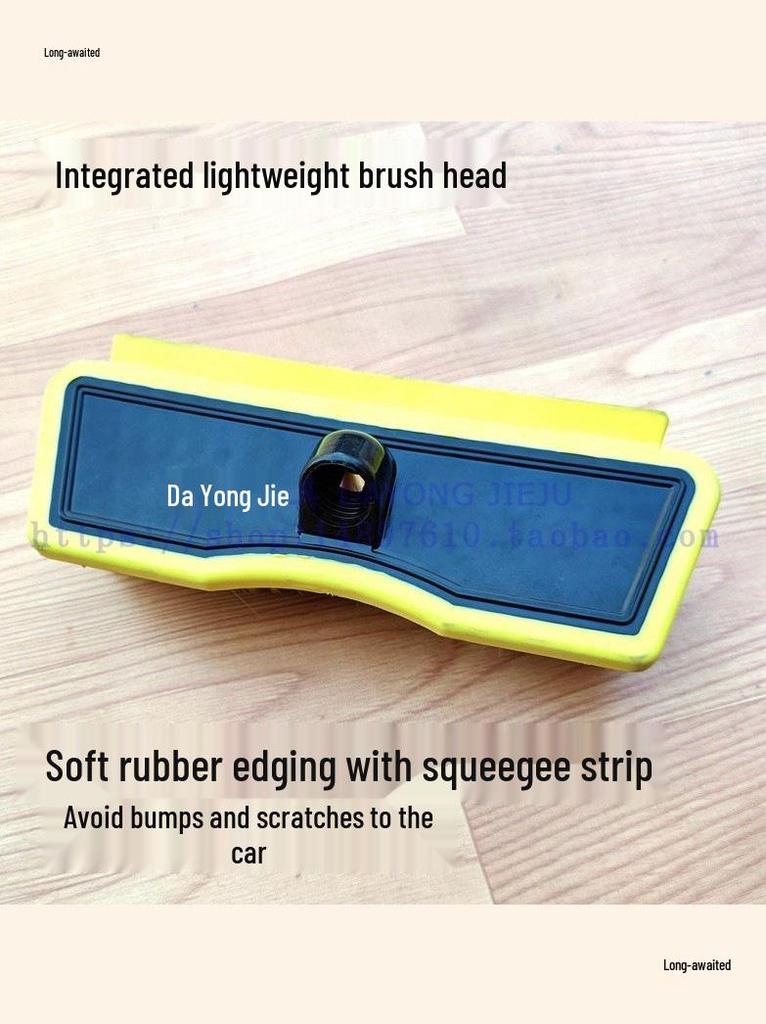 Telescopic Handle Car Wash Brush with Soft Bristles & Water Spray