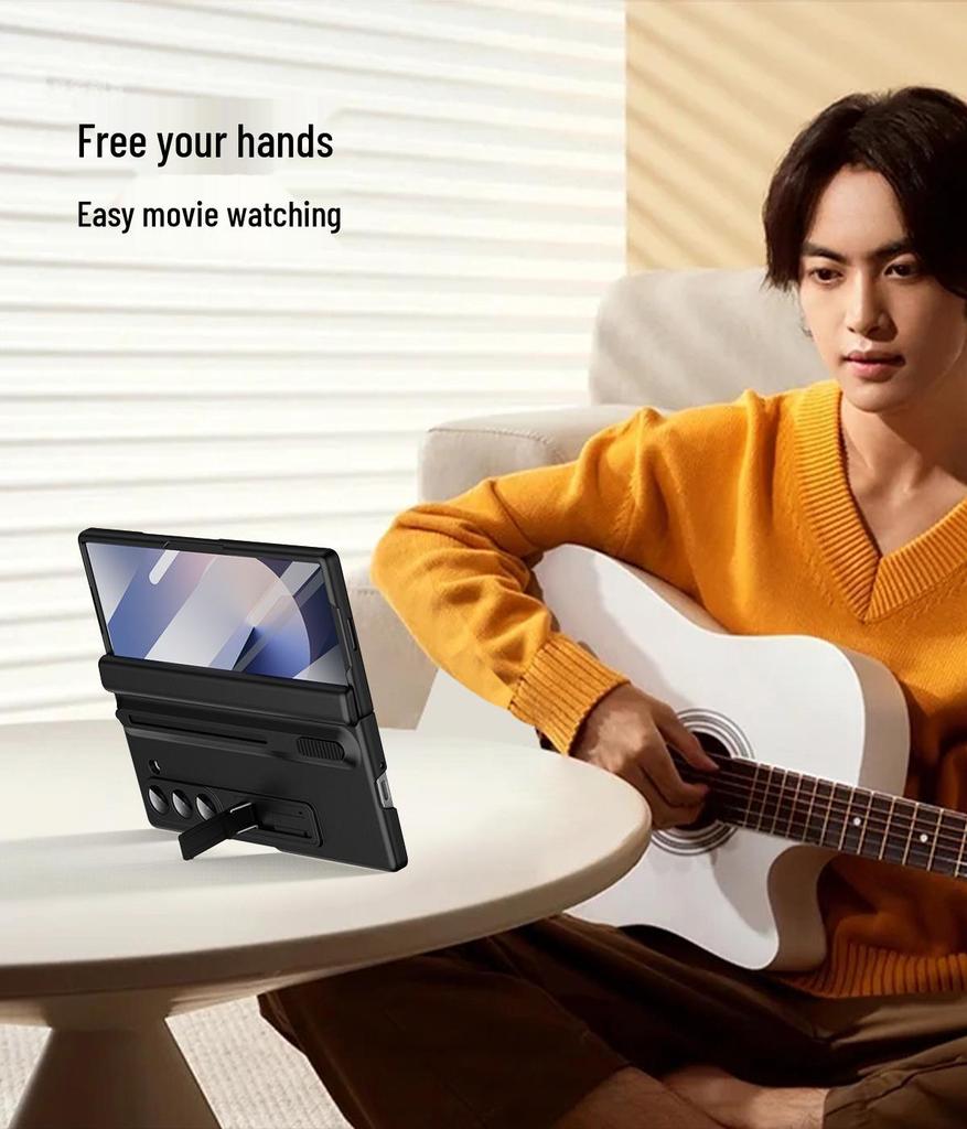 Samsung Z Fold7/6 Protective Case with Push-Pull Pen Slot and Holder