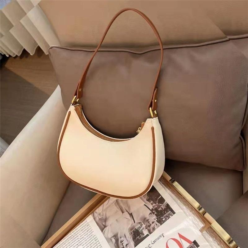 Korean Niche Crescent Underarm Bag Women Luxury Fashion Mini Handbag Single Shoulder Crossbody Purse