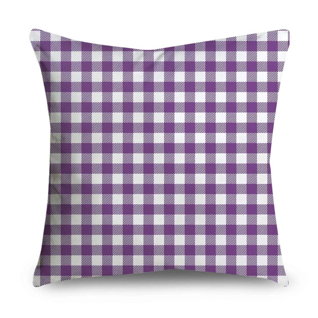 Purple Pattern Pillowcase Interior Decoration Office Living Room Home Pillowcase