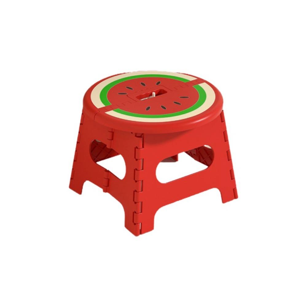 Non-Slip Folding Stool Sturdy Kids Step Stool Cartoon Low Chair Kitchen