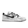 Nike Big Bamboo Shadow Horse Tracks Leather Abrasion Resistant Breathable Low top Skateboard Shoes Men's Gray White 355152-106(Team60-)