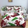 Christmas Decoration Bedding Set Luxury Soft Duvet Cover Set 3D Christmas Printed Quilt Cover King Queen Twin Size Home Textile