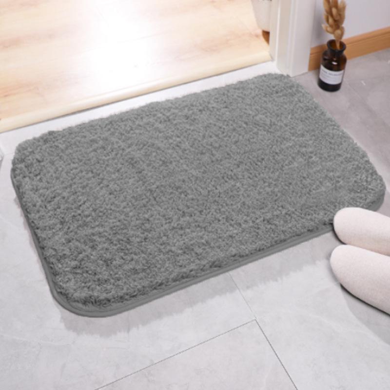 Rutschfeste, saugfähige Bodenmatten aus hochplüschigem Material für Badezimmer-, Toiletten- und Schlafzimmertüren