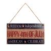 America Independence Day Door Hanger Wooden Sign Door Wall Hanging Decorations