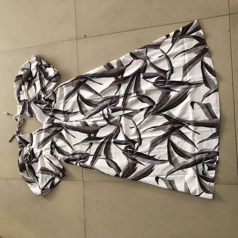 

Заказы, экспортированные в Японию, Платье с открытой спиной, Весна и Лето, Новая женская одежда, Модное трикотажное платье с круглым вырезом, Пуловер, На шнуровке, Полурукав, Юбка с оборками 31386 Rice bottom pattern (B) A- 9-19-5 S