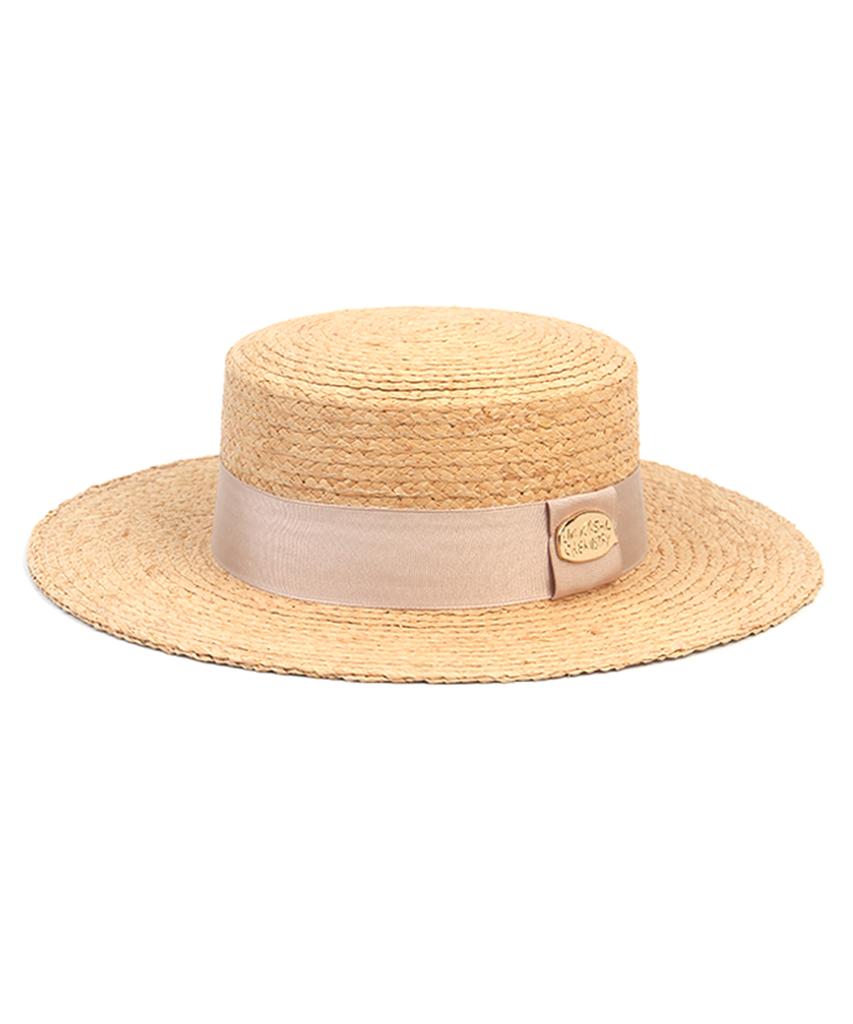 Yunibeosyeolkemiseuteuli Ivory Line Raffia Panama Hat Panama Hat