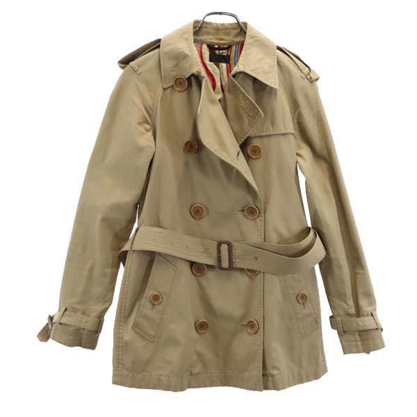 

Тренч Paul Smith BLACK короткой длины 40 бежевый Пояс Женский Б/у