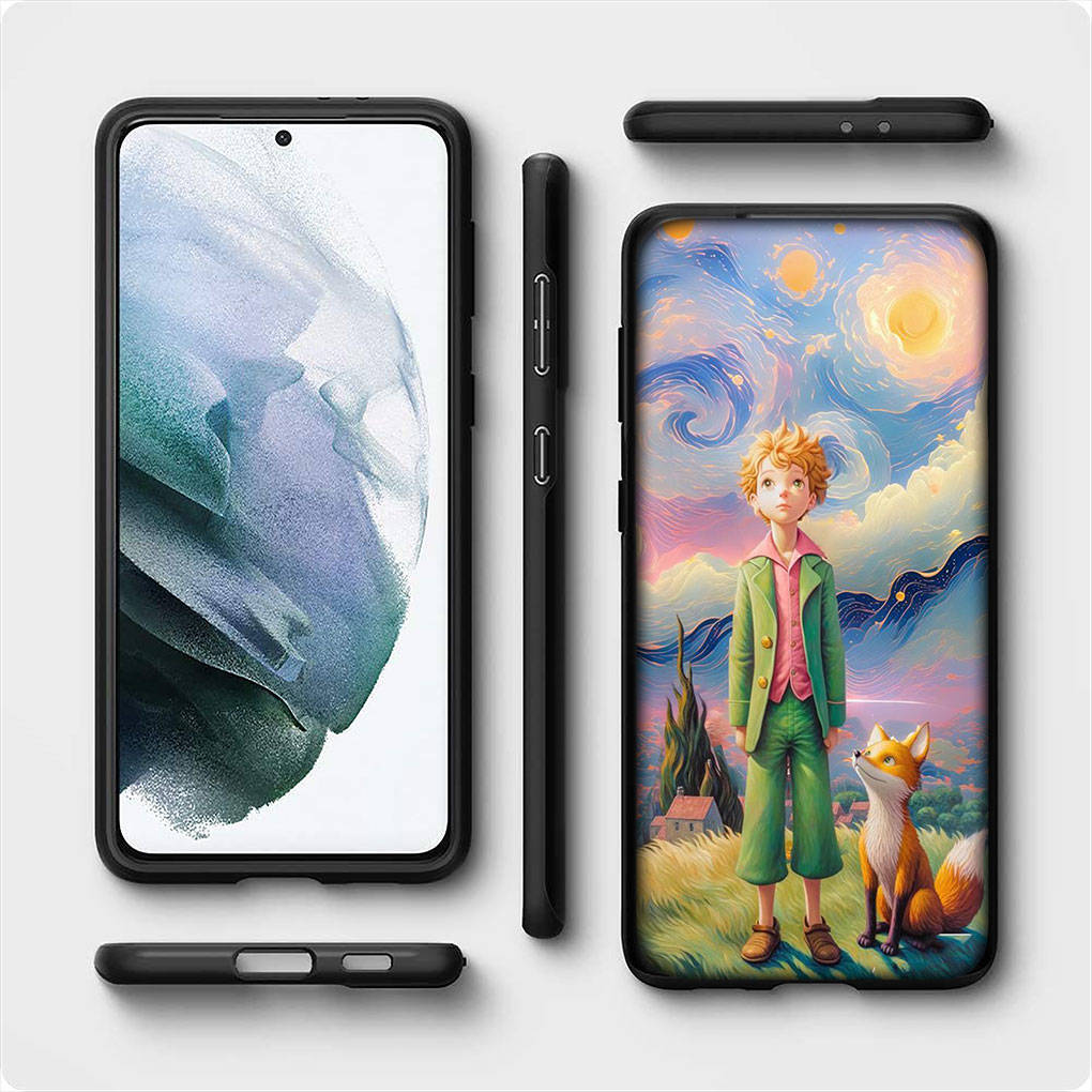 For iPhone 16 15 Xiaomi Redmi Note 13 12 11 Pro Max X 9 14 XR Samsung Galaxy A16 S24 S23 Plus A06 14C Huawei OPPO Anime The Little Prince Phone Case