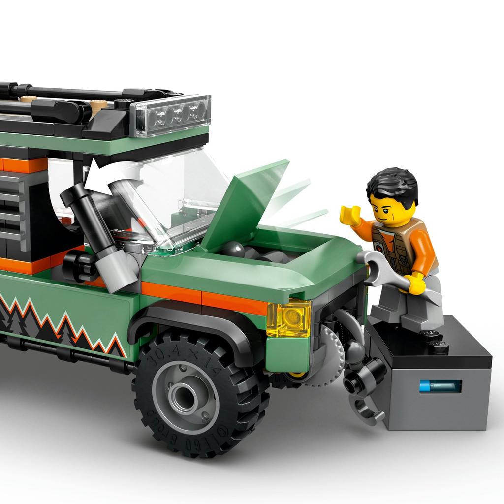 LEGO City 4WD Mountain Truck Toy Birthday Present Block Educational Boys Girls Children 6 Years Old 7 Years Old 8 Years Old 9 Years Old Vehicle Car