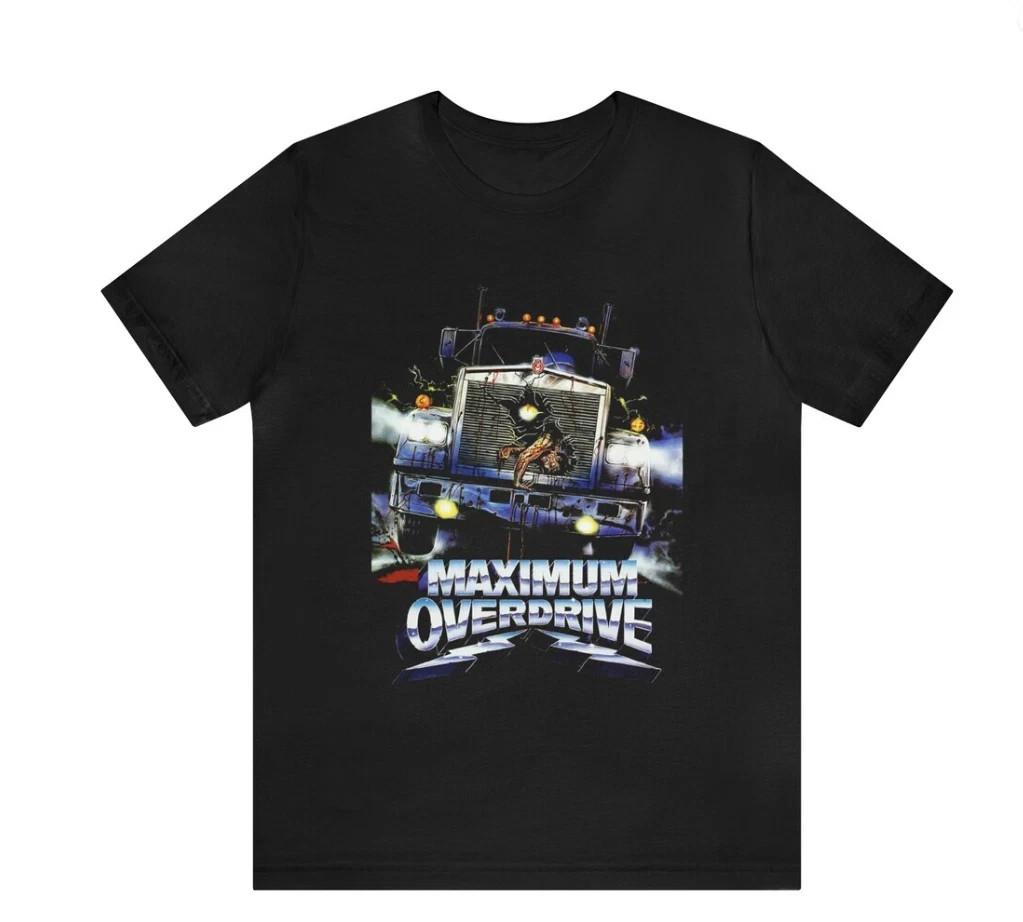 Maximum Overdrive Movie T-Shirt – Classic Horror Film Short Sleeve Black Tee