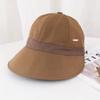 Solid Color Wide Brim Sun Hat Casual Duckbill Hat Peaked Cap Outdoor Beach Hat  Travel
