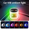 Car USB Light Mood Lamp Plug Play Interior Decorations For Outlander Lancer L200 ASX Pajero Grandis Eclipse