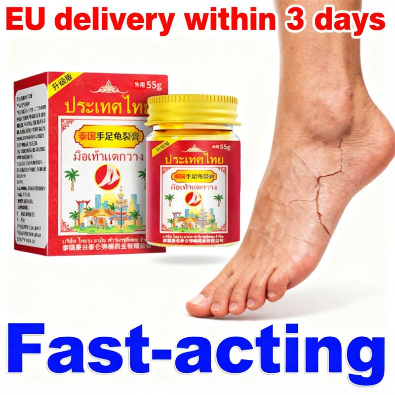 Tajski Import Krem do Rąk i Stóp - Naprawia Popękaną/Suchą Skórę, 55g Balsam do Stosowania Miejscowego