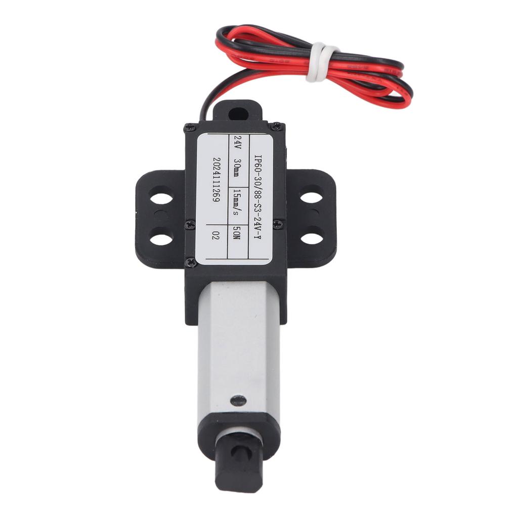 Mini Electric Linear Actuator 24V 30mm Stroke 50N Thrust 15mms Speed IPX4 Water Proof Electric