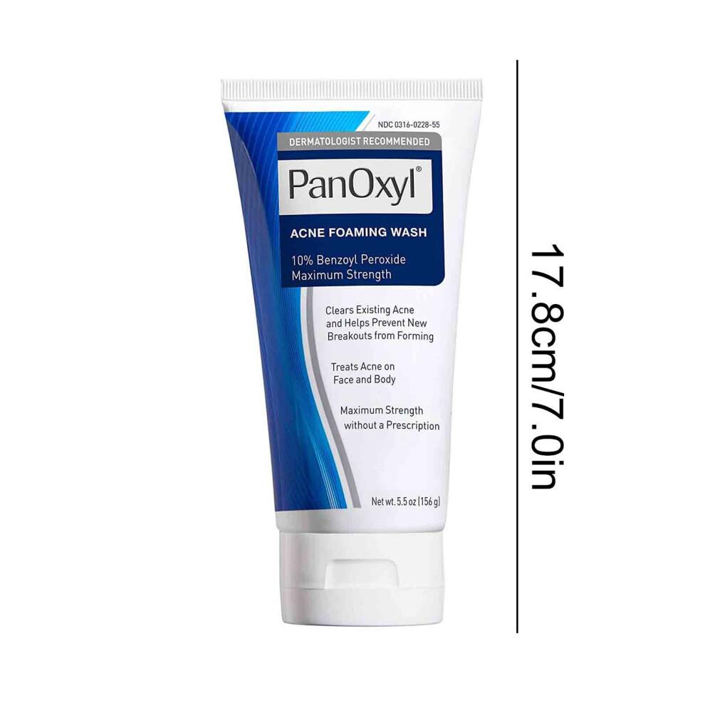 PanOxyl Akne-Waschschaum - 10% Benzoylperoxid, Maximale Stärke, 156g