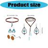 Bohemian Turquoise Jewelry Set Western Turquoise Jewelry Set Drop Earrings Bracelet Headband Sunglass,Choker Necklace