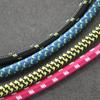 BONNOW Guitar Patch Cables, Set of 4, 16cm L-Shaped Plugs, Color-Coded, OFC Conductors, 6.5mm TRS Right-Angled, Red, Blue, Yellow, Black