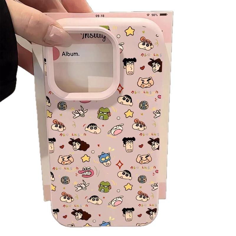 Crayon Shin-chan Mochi Case for iPhone 13/14 Plus, 15 Pro, 16/17 Pro Max - Cute & Creative Design