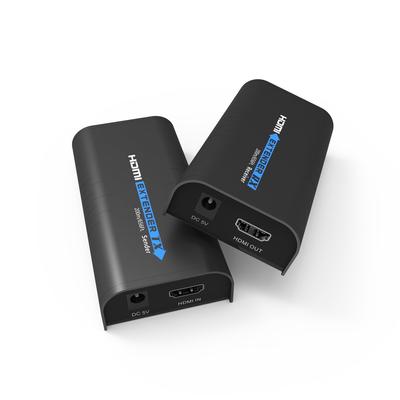 Basicolor HDMI Extender Full HD 160M Lossless Transmission Can Be Used for Multiple Distributions by Adding Receivers Compatible with LAN Cable Video