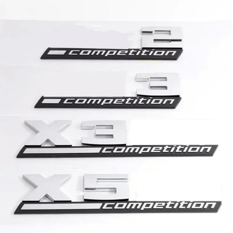 3D ABS COMPETITION Car Trunk Badge Emblem Thunder Edition Sticker For M1 M2 M3 M4 M5 M6 M7 M8 X1M X2M X3M X4M X5M X6M X7M X5