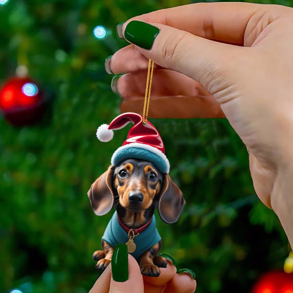 Stuff For Lovers Cartoon Cute Dog Car Hanging Home Tree Pendant Christmas Tree Pendant Home Christmas Baskets With Lights