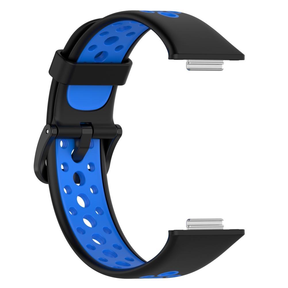 Ersatzbänder Kompatibel für HUAWEI Watch FIT2 Atmungsaktive Silikon-Armbänder Zweifarbig Verstellbare Smartwatch