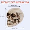 Crying Skull Candle Holder, 3D Resin Craft for Spooky Celebrations, 1.6 Inch Candle Compatibility