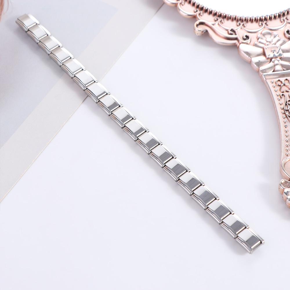 Bracelet de Charms Italien Élastique Bijoux Bracelet Simple en Acier Inoxydable Vacances