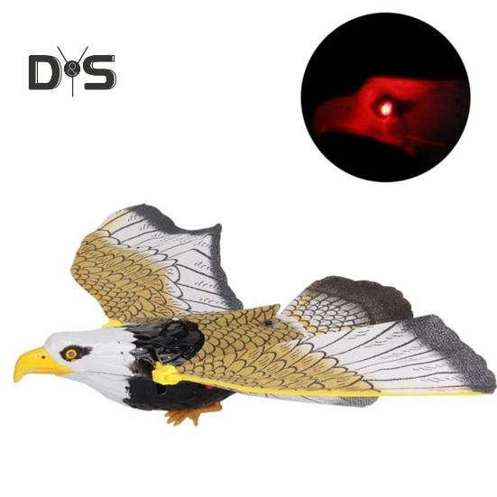 Electric Flying Eagle Cat Toy Interactive Simulation Bird Toy Automatic Moving Hanging Eagle Cat Toy Pet Supplies for Indoor Cats