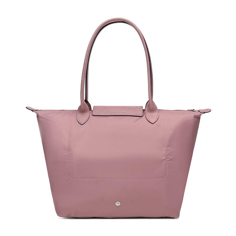 Longchamp Le Pliage Club 31 Large Capacity Button Zipper Closure Canvas Bag Women Shoulder Bags New-Vintage-Pink 1899619P44
