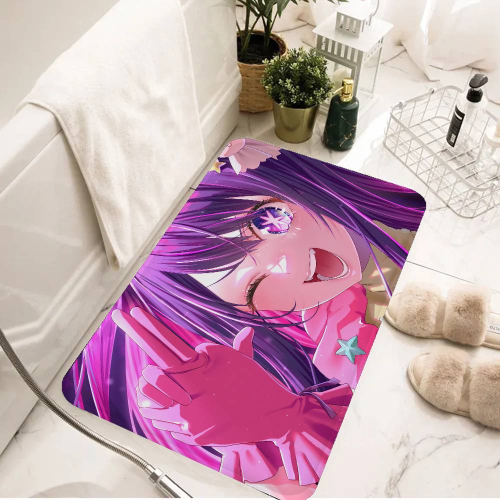 pretty girl anime O-Oshi No Ko Door Mat Nordic Style Bedroom Living Room Doormat Home Balcony Anti-Slip Alfombra