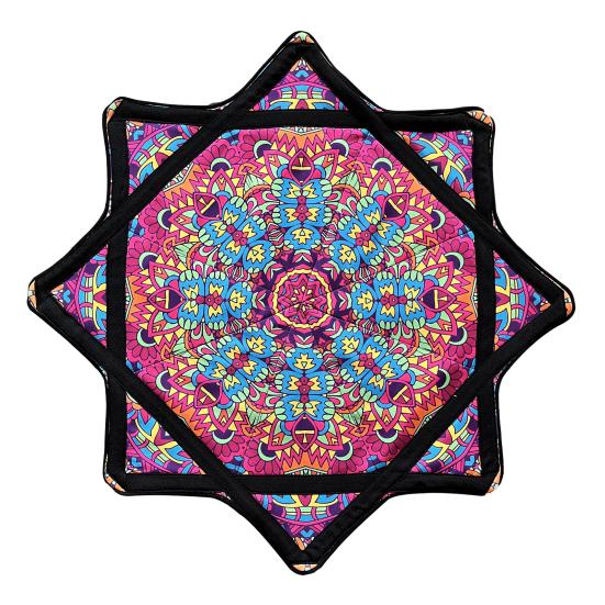 Flowstar Octagonal Scarf Juggling Toy for Beginners Double-Sided Print Cloth Fun Skill