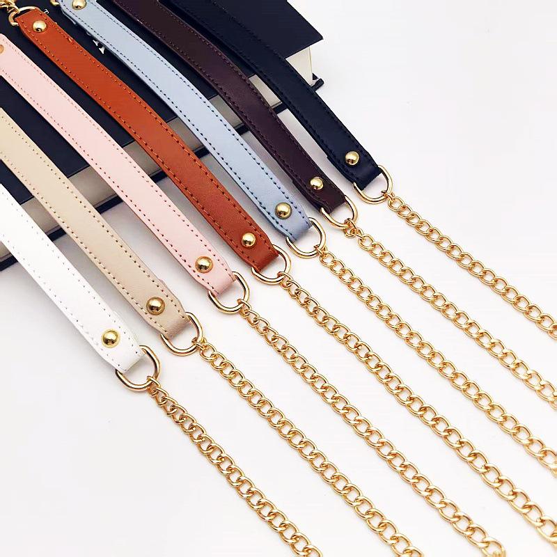 High-End Single Shoulder Crossbody Bag with PU Leather Decompression Strap and Replaceable Chain