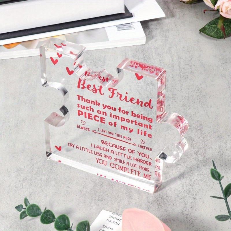 Eilcoly Friendship Gift - Acrylic Resin Keepsake for Best Friends & BFFs