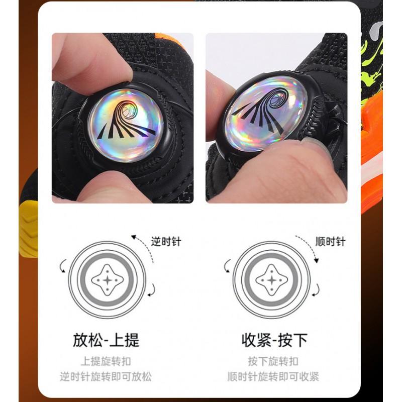 Boys Running Shoes Kids Outdoor Sport Sneakers Waterproof Breathable Lightweight With Rotary Buckle