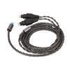 2Pin Sound Cable 3 in 1 Silver Plated Copper Cable Replacement for HD650 HD660S HD6XX HD600 HD660 HD580 HD535 HD545