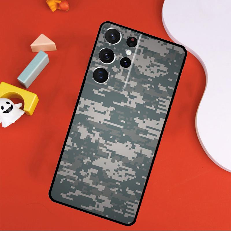 Army Camo Camouflage Phone Case For Samsung Galaxy S25 Ultra S24 Ultra S9 S10 S20 S21 S22 S24 Plus S23 FE Cover