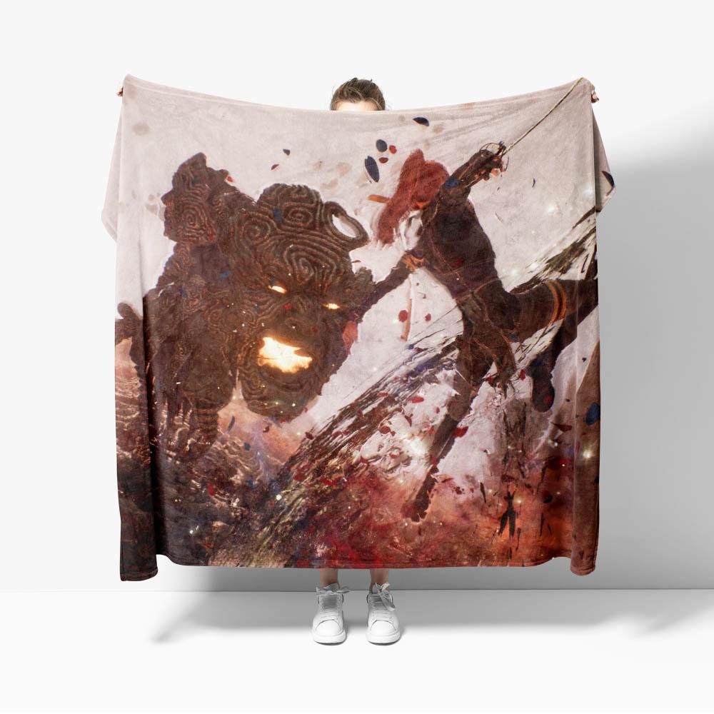 Clair Obscur Expedition 33 Blankets Soft Warm Flannel Game Throw Blanket Bedding for Bed Living room Home Sofa 75x90cm