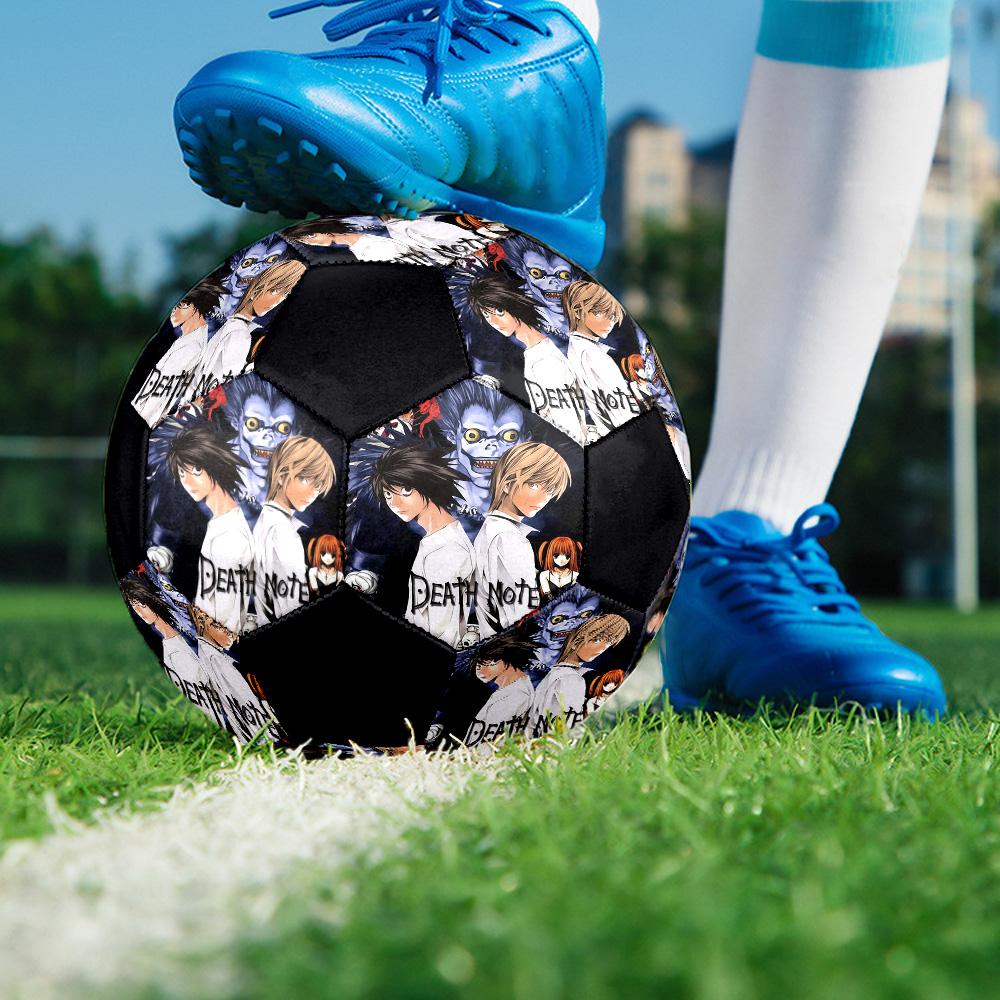 Death Note Indoor Soccer Ball Colorful All Ages Size 5 Machine Stitched PVC Competition Ready Durable High-Bounce
