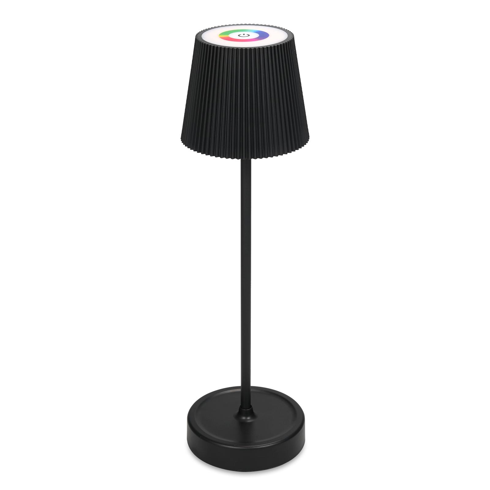Перезаряжаемая настольная лампа Металлическая текстура RGB-подсветка Настольная лампа НейтральныйБелыйТеплыйRGB Ползунок RGB-свет 4000 мАч